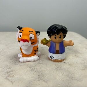 Fisher Price Little People Aladdin & Raja Tiger Disney Figurine Toy Lot